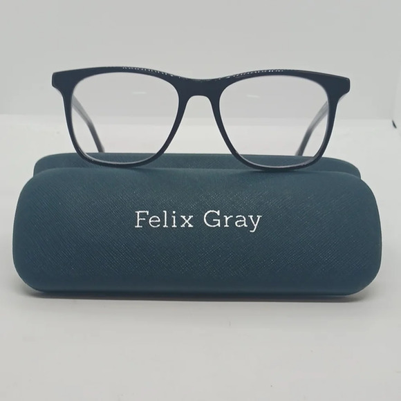 NWT MEN'S FELIX GRAY EYEGLASS FRAMES JEMISON BLACK - Picture 1 of 4